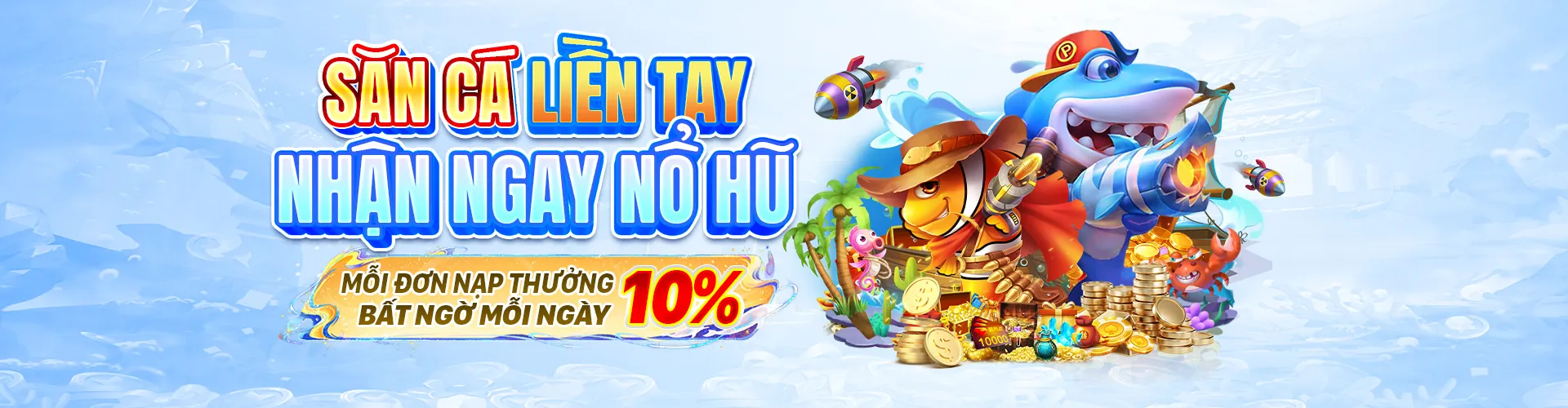 Hình ảnh game Bắn Cá 123hero với kho báu dưới đại dương